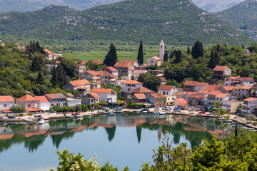 Panoramic view of Rogotin village in Croatia.