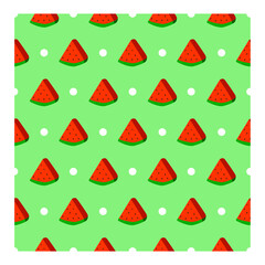 watermelon pattern graphic with circles