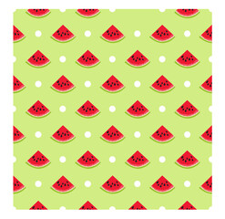 watermelon pattern graphic with circles