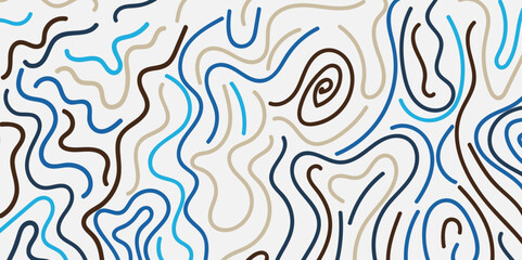 Abstract trendy background in scribble illustration design style. Colorful memphis seamless pattern in doodle style.