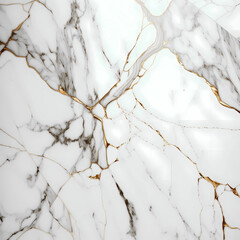 gold and white marble texture background, natural wall and floor ceramic stone generative ai design