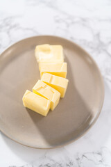 Softening unsalted butter