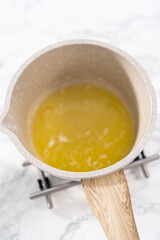 Melting unsalted butter