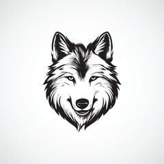 Fox head logo icon, fox face vector Illustration