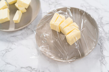 Softening unsalted butter