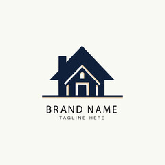 Vector real estate logo design 