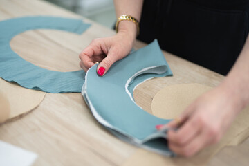 cutting of fabrics cut in production for sewing clothes