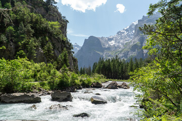 Gasterntal in a remote part of Kanton Bern in Switzerland © Niklas