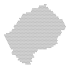 Map of the country of Lesotho with football soccer icons on a white background