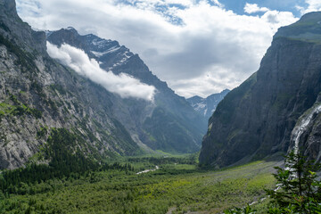 Fototapeta premium Gasterntal in a remote part of Kanton Bern in Switzerland