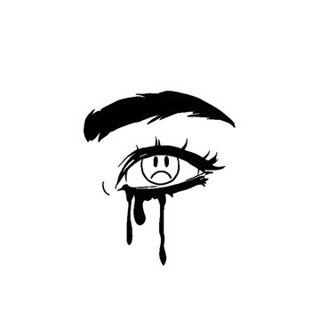 Sad Eyes , an art print by Morgan Bernal - INPRNT