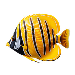 Butterflyfish, isolated, no background