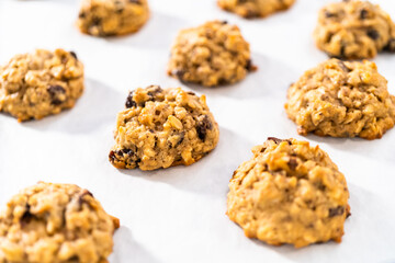 Soft Oatmeal Raisin Walnut Cookies