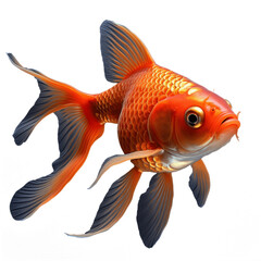 goldfish isolated, no background