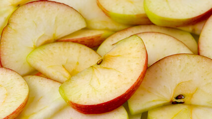 Naklejka na ściany i meble A collection of apple slices.