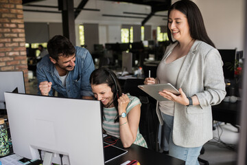 Teamwork in IT company