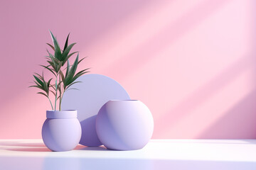 Aesthetic and minimalistic abstract background with pastel colors