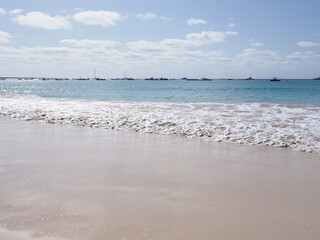 Beauty beach on Sal island in Cape Verde