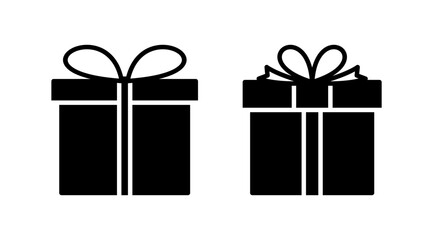 Gift icon vector. gift box icon. birthday gift