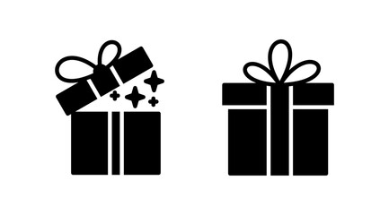 Gift icon vector. gift box icon. birthday gift