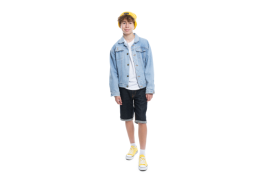 PNG, Teenager in stylish clothes isolate on white background