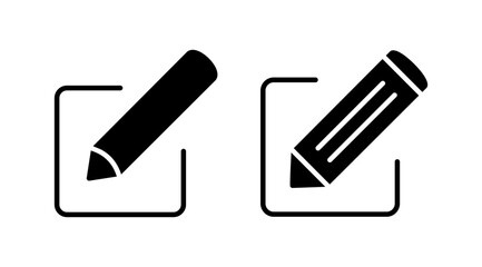 Edit icon vector. edit document sign and symbol. pencil