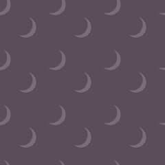 Cute Seamless pattern with the moon. The concept of evening self-care. Background to the self-care checklist. Vector illustration.