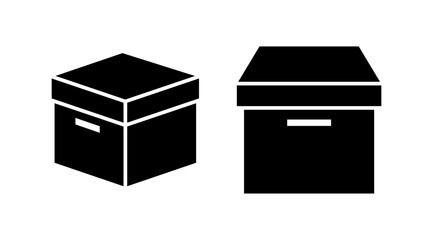 Box icon vector. Box sign. delivery package. parcel box.