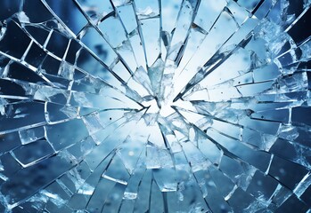 cracked shards of glass wallpaper background, smashed glass texture