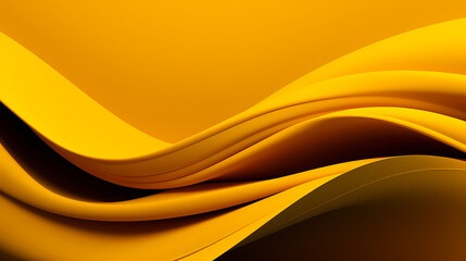 Abstract Yellow curve shapes background. luxury wave. Smooth and clean subtle texture creative design. Suit for poster, brochure, presentation, website, flyer. vector abstract design element