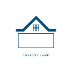 Free vector company building logo template design