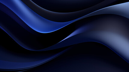 Fototapeta premium Abstract Dark Blue curve shapes background. luxury wave. Smooth and clean subtle texture creative design. Suit for poster, brochure, presentation, website, flyer. vector abstract design element