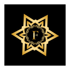 Luxury vintage crest logo. Calligraphic royal emblems and elements elegant decor. Vector crest monogram ornament for letter. Luxury logo template design vector illustration. Royal monogram crest brand