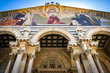 Fototapeta premium Church of All Nations, mount of olives, jerusalem, gethsemane, israel, middle east