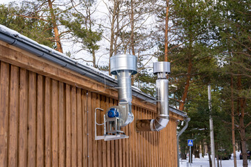 exhaust pipes and Electrical equipment for extracting