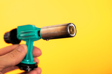 Blowtorch. nozzle of a gas soldering iron for gas cylinder