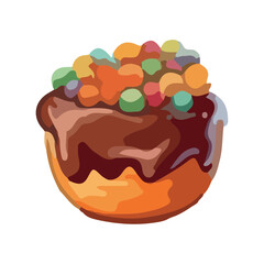 Homemade cupcake, celebration with sweet food