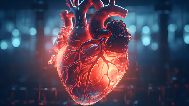 Stylised Cyber Human Heart Anatomy - 1