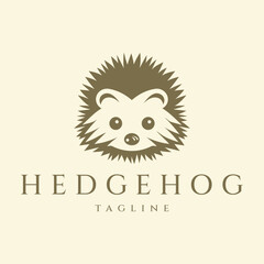 Hedgehog logo design vector illustration