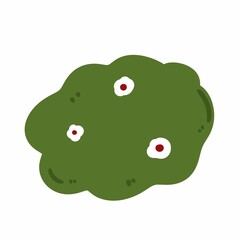 doodle of a grass cartoon