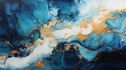 blue and gold marble texture