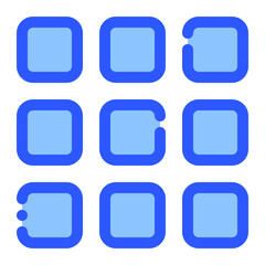 category icon in bluetone style