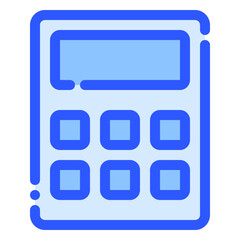 calculator icon in bluetone style