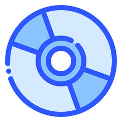 Obraz premium compact disc icon in bluetone style