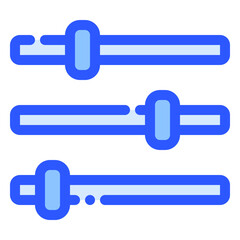 slider icon in bluetone style