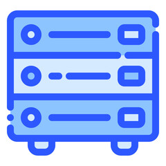 server icon in bluetone style