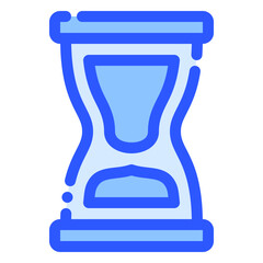 hourglass icon in bluetone style
