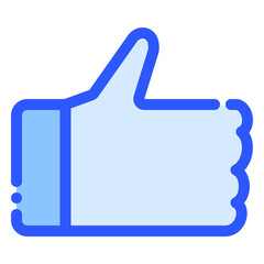 like icon in bluetone style