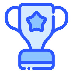 trophy icon in bluetone style
