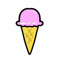 ice cream color icon cartoon.